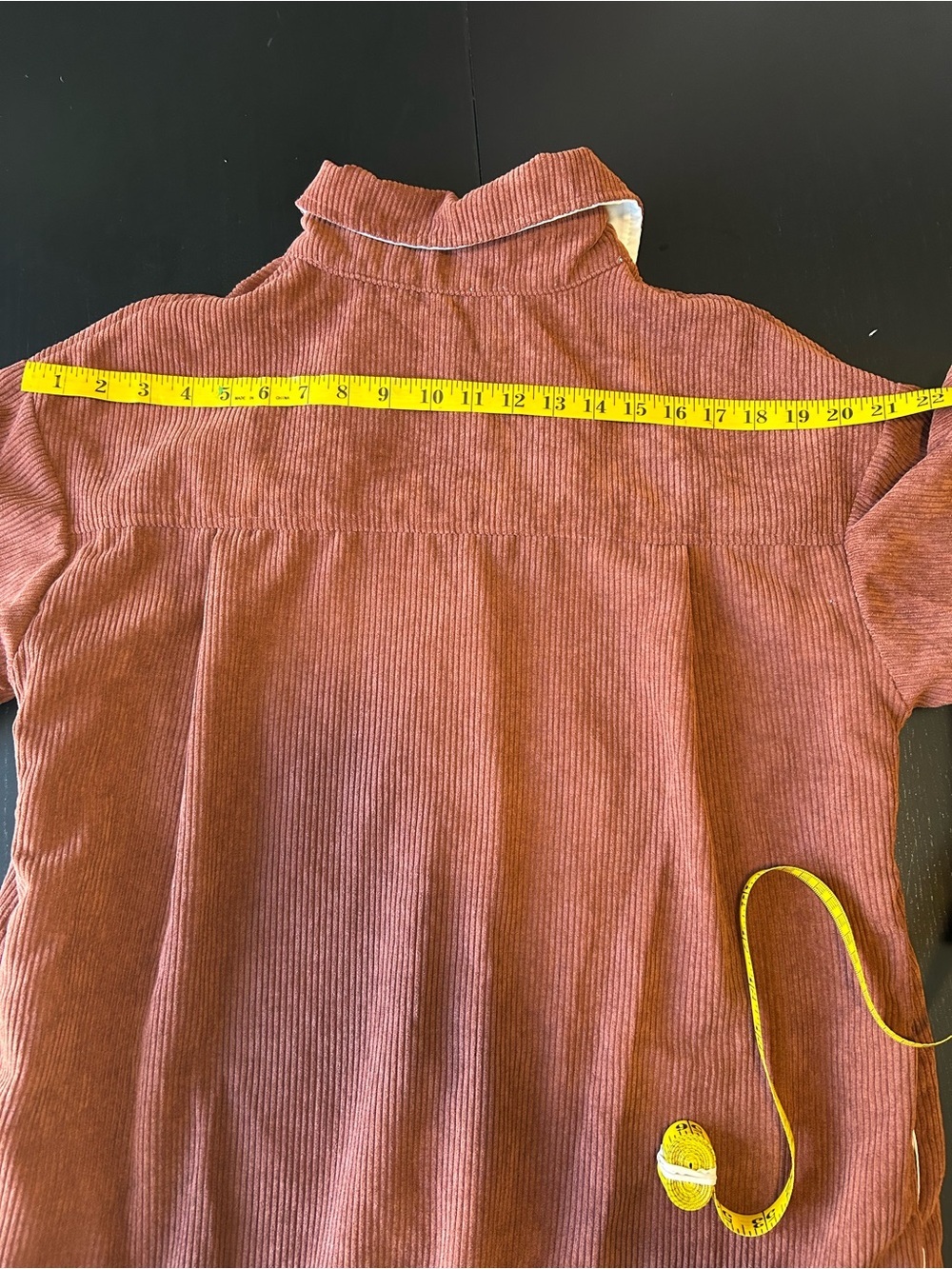 Copper Corduroy Shacket - Coastal Grandma Oversized Dark Academia - Picture 14 of 15